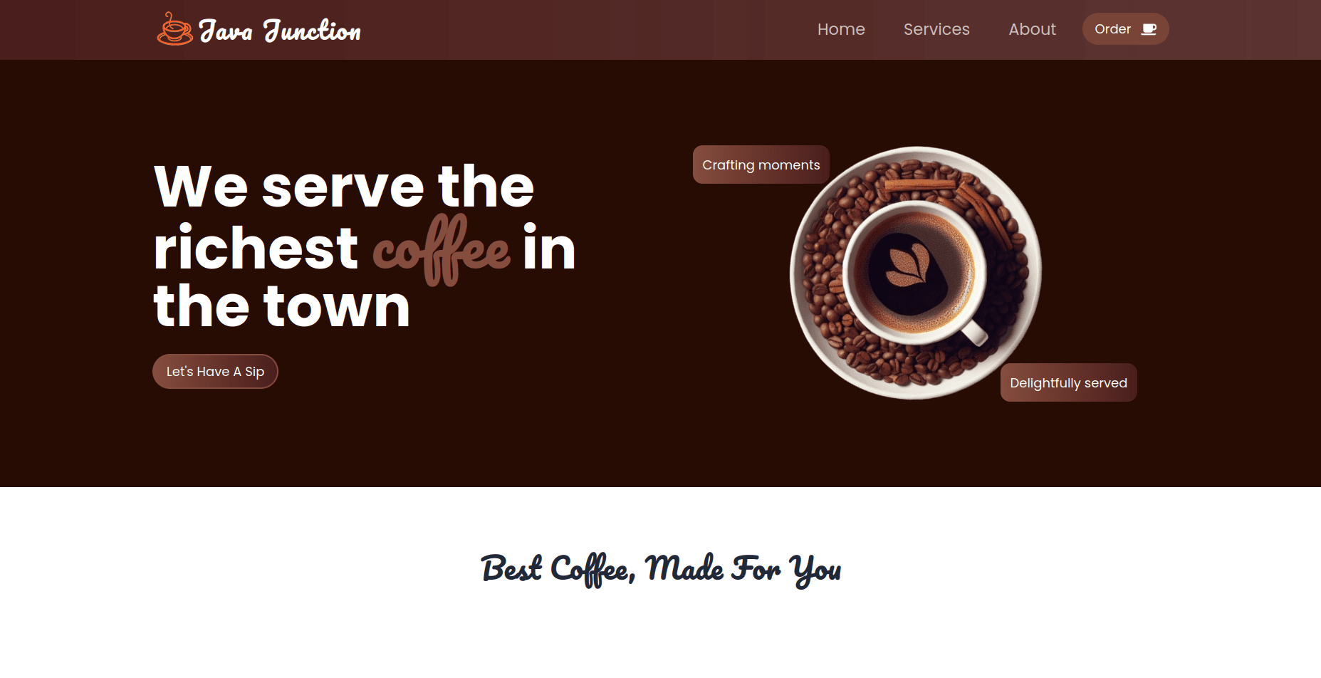 Java Junction : Coffee Cafe βοΈ